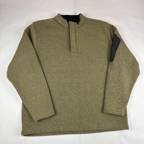 ExOfficio 1/4 Snap Pullover Men M Sweatshirt Long Sleeve Sweater Gorpcore Hiking - Picture 1 of 5